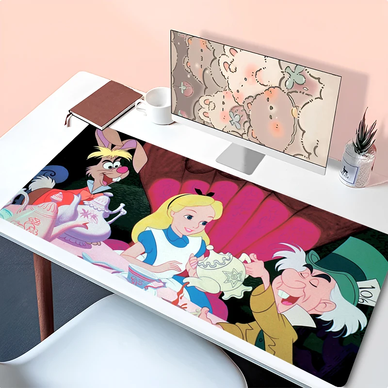 

Gaming Mouse Pad Anime Gamer Cute Keyboard Pad A-alice in W-wonderland Desk Mouse Mat Speed Cartoon Motbook Computer PC Mousepad