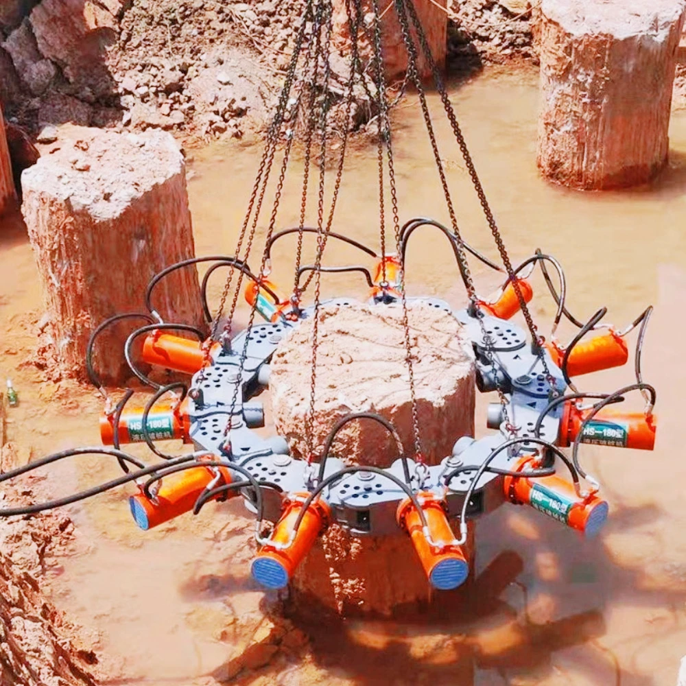 Hydraulic Pile Breaker Cutter Crusher 1200mm Diameter Rapid Pile Head Removal Vibratory Hammer for Construction