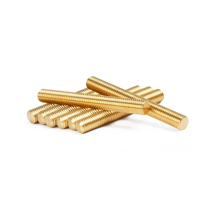 Brass rod partially threaded tapered thread tip rod