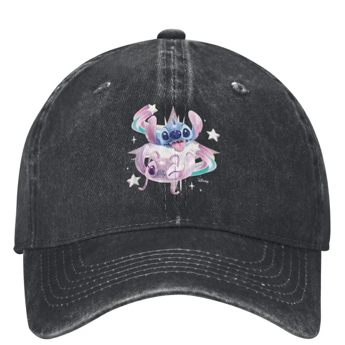 Lilo & Stitch Angel Washed Baseball Cap Casual Hip Hop Hats Summer Women Men Running Hippie Designer Baseball Caps