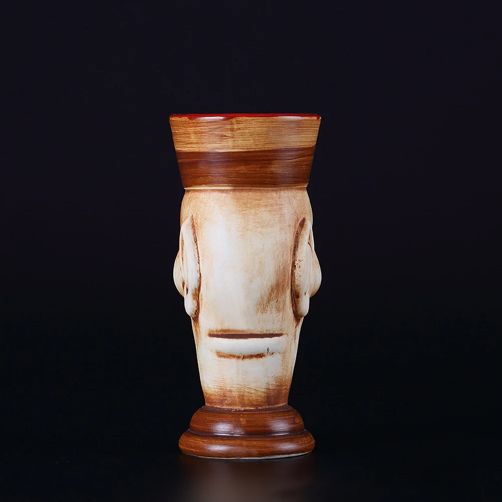 

1Pcs Zombie Head Ceramic Totem Wine Cup Creative Large Capacity Cocktail Mug Bar Decoration Wine Mug Beer Cup Bar Decoration