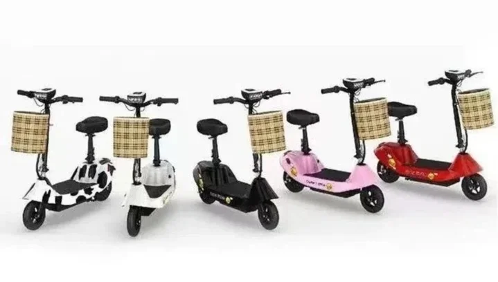 Folding Electric Four-wheeler Disabled Elderly Electric Scooter Small Battery Car Women Pick Up Children Electric Car