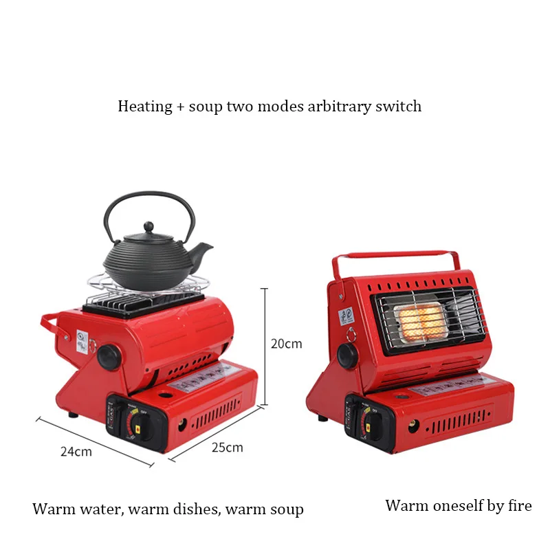 1.3KW High Power Portable Outdoor Heating Stove Dual-purpose Liquefied Gas portable Mini Tent Heater Oven