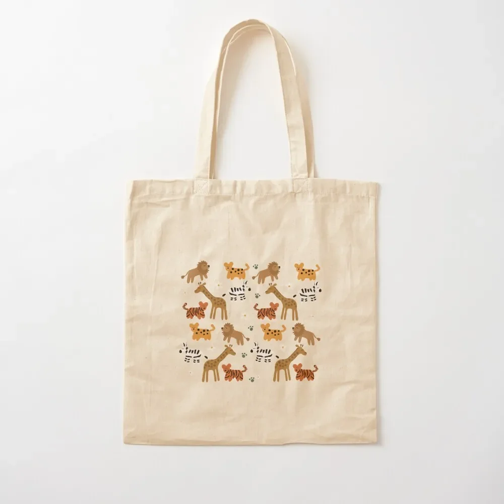 

Safari Animals Tote Bag shopping cart bags Custom bag tote bag woman