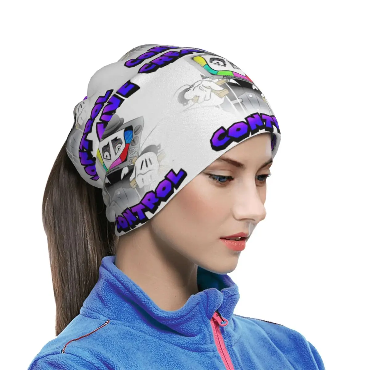 Creative Control (Mr. Puzzles) (Transparent Version) Multifunctional Elastic Neck Gaiter Wind Proof Face Cover Bandana