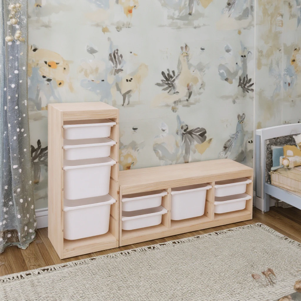 Mobiletto portaoggetti moderno per bambini