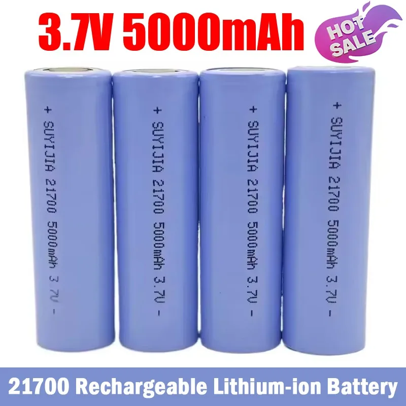 

Новинка 2025 года, оригинальная литий-ионная аккумуляторная батарея 21700 3,7 В 5000 мАч для камеры, фонарик, микрофон, игрушка для бритвы, батарея 21700