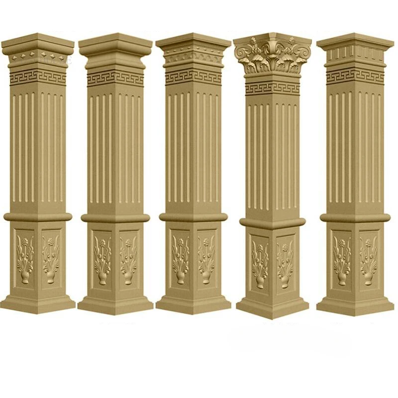 Garden Fence DIY Cement Column Mold Garden Building European Decorative Modeling Roman Column Mold Thickened Square Column