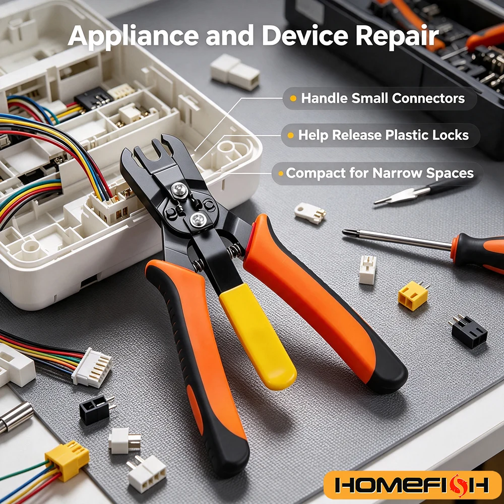 All in One Pneumatic Disconnect Pliers Set  Removes Push-to-Connect Fittings  Air Hoses Quickly Perfect for Maintenance Tasks