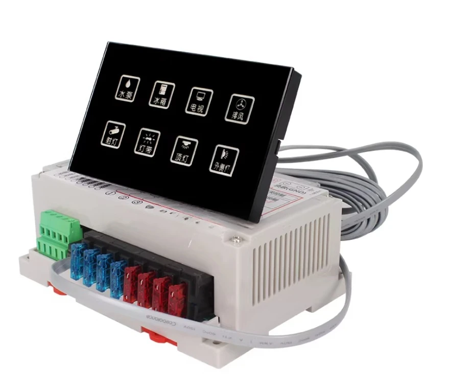 RV modification 30A control box relay control relay group 8-way with safety relay group 12V