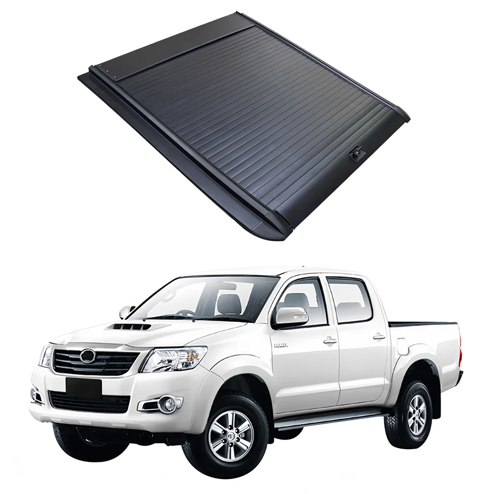 4x4 Car Accessories Retractable aluminum roller shutter roll up tonneau cover for toyotas hilux vigo