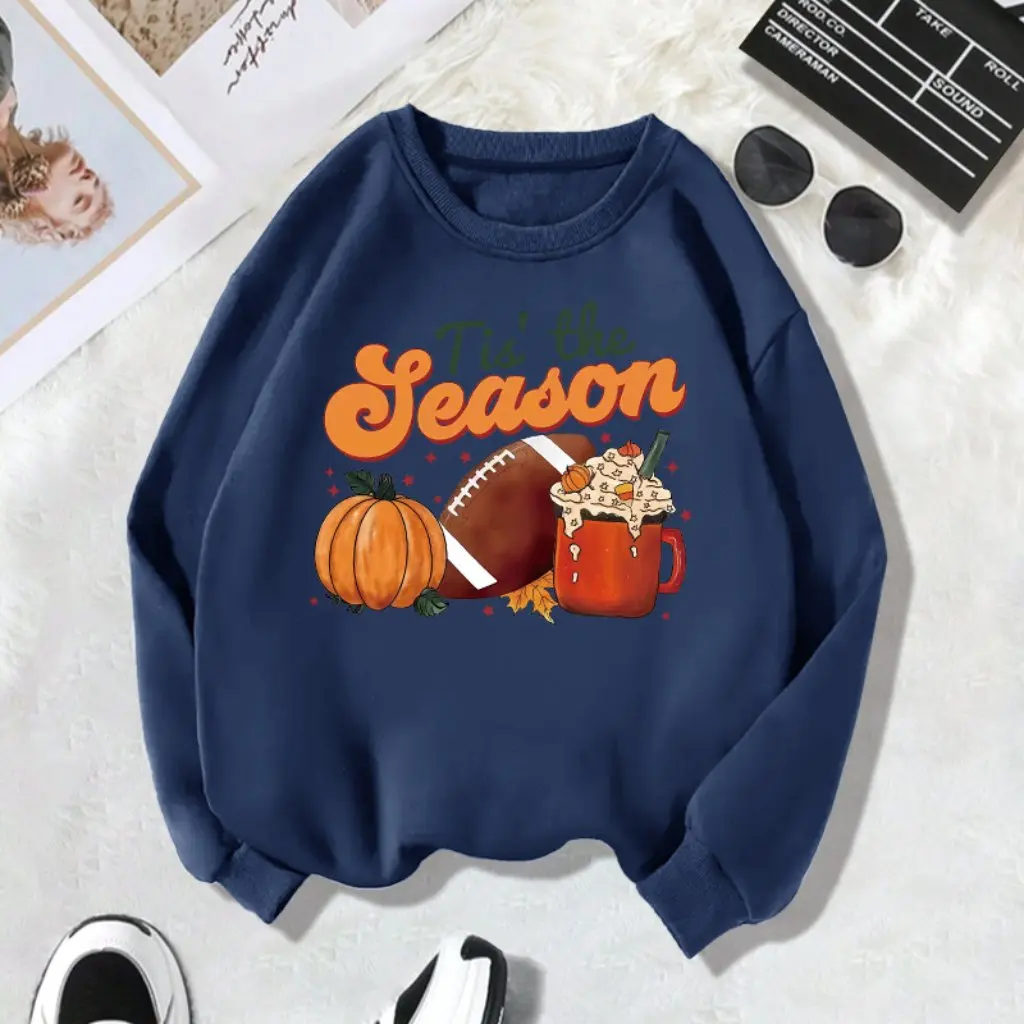 Pull à col rond doublé polaire pour femme, avec sac au dos, col avec lettres imprimées, Streetwear à la mode, automne hiver