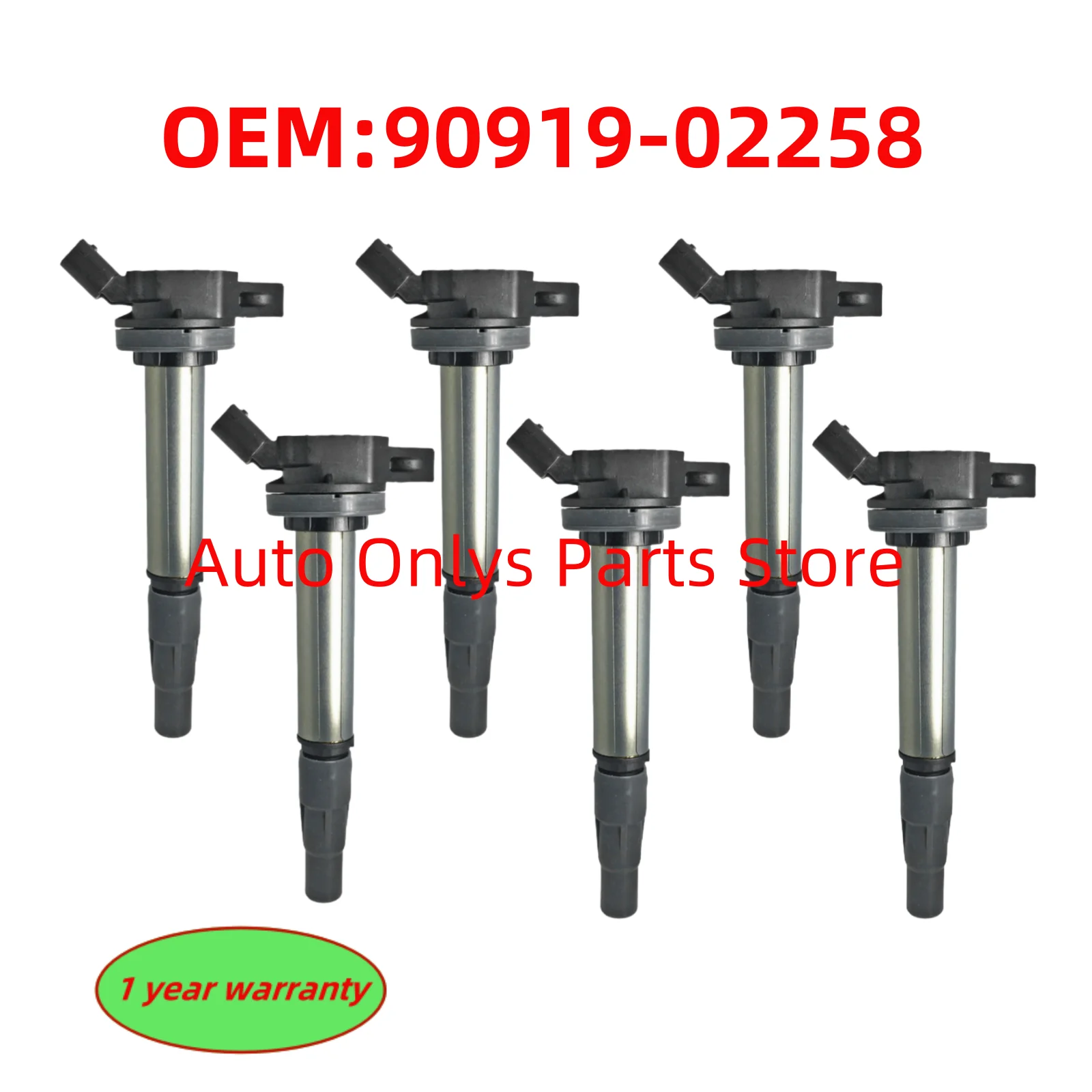 

6 шт. катушки зажигания высокого качества, новые 90919-02258 для Toyota Corolla Prius Lexus CT200h 2ZRFE 1.8L 9091902258 UF-619