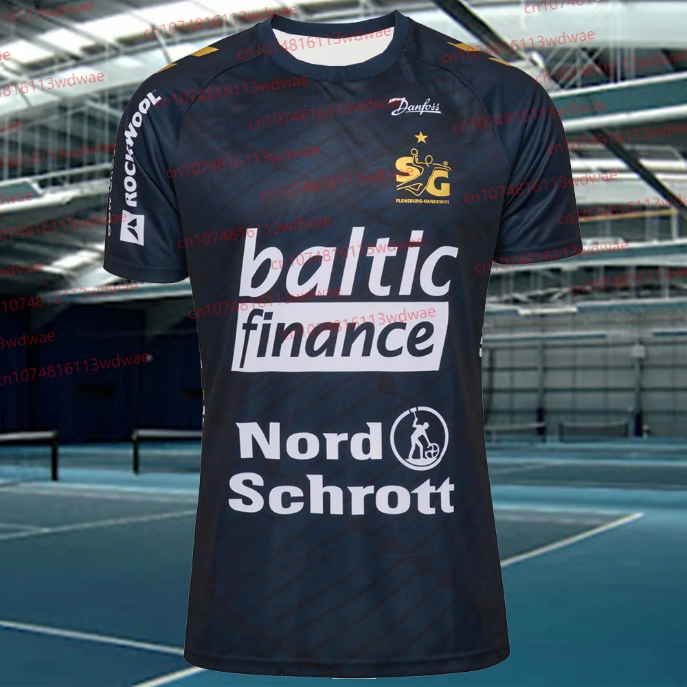 تي شيرت للرجال ألمانيا SG Flensburg-Handewitt قميص كرة اليد الشباب طفل ملابس رياضية التدريب موحدة تنفس كرة اليد جيرسي