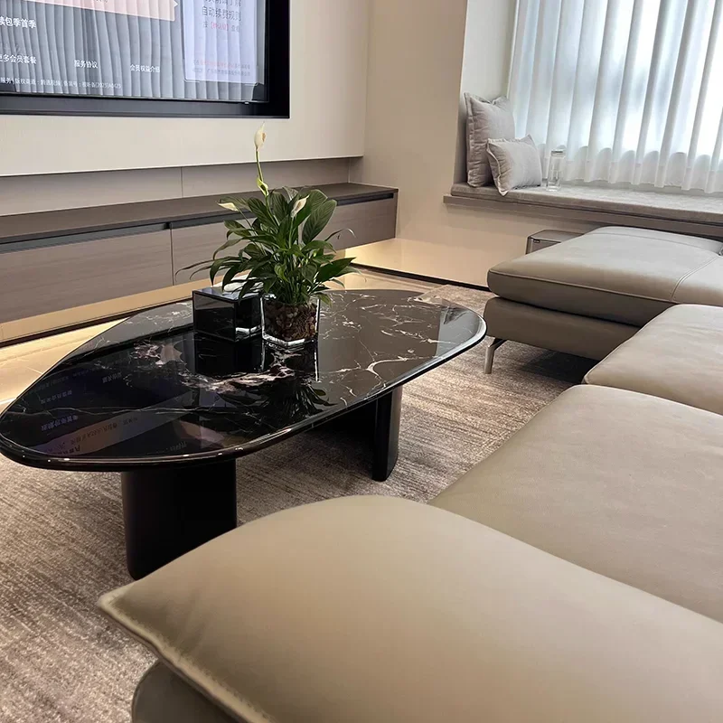 

Minimalism Marble Coffee Table Modern Simple Living Room Sofa Side Coffee Table Originality Villa Home Furniture Couchtisch