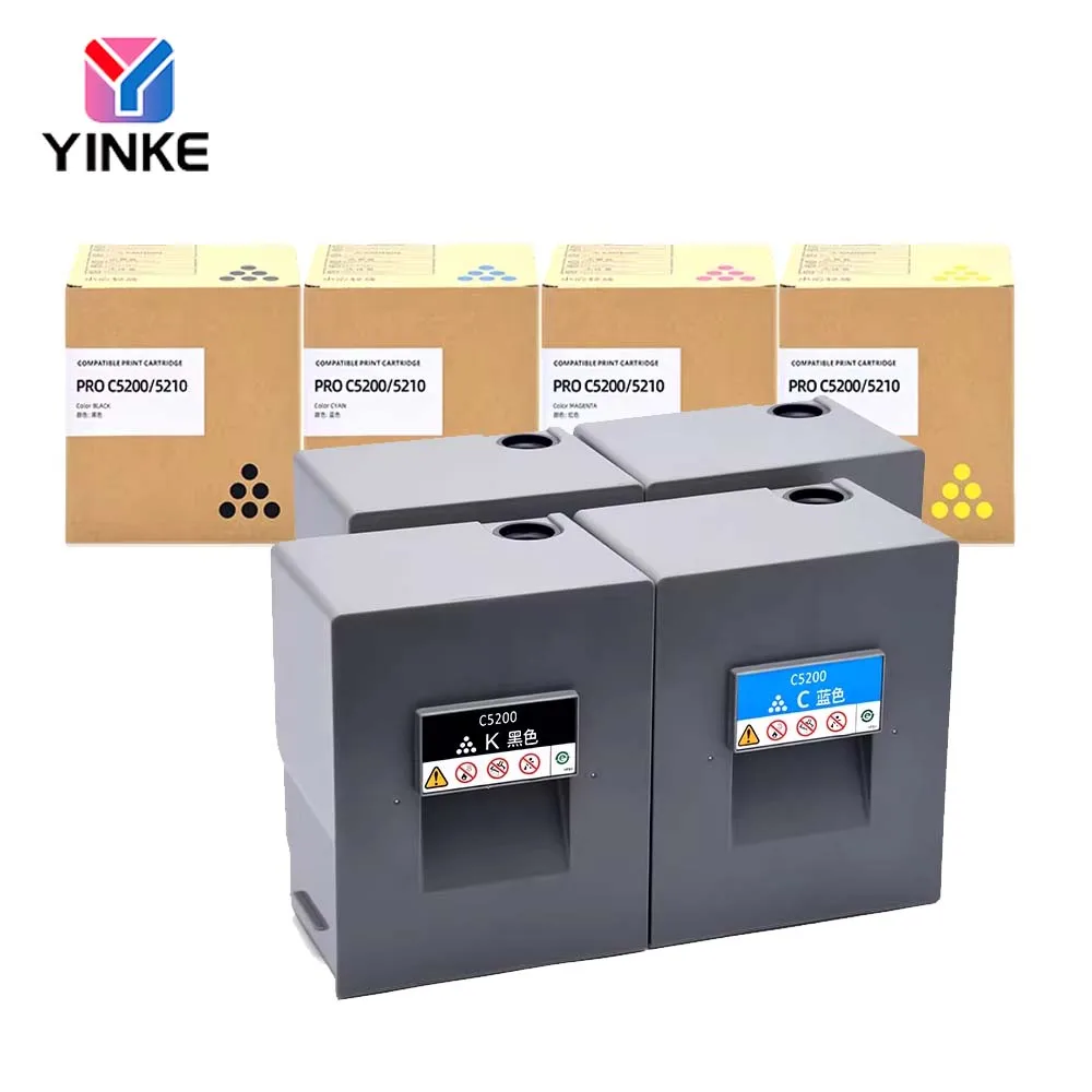 1PCS C5200 Toner Cartridge For Ricoh Pro C5200 C5210 C5200s C5210s High Quality Compatible Copier Toner BK 700g CMY 500g