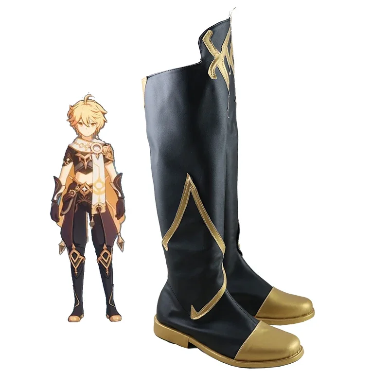 Game Anime Genshin Impact Traveler Kong Cosplay Vrouwen Schoenen Laarzen Rekwisieten Halloween Party Accessoires Maatwerk Goedkoop