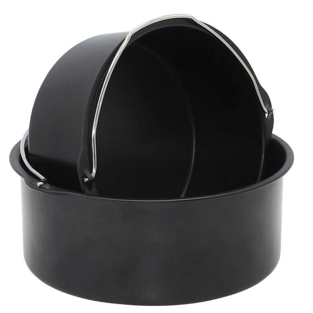 

1pc Air Fryer Replacement Basket 6 Inch Non-Stick Pizza Pan Frying Pot Kitchen Tool For Household Air Fryer Use