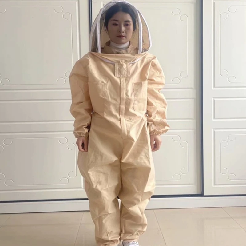 1 Set Professional Ventilated Full Body Beekeeping Bee Keeping Suit With Gloves