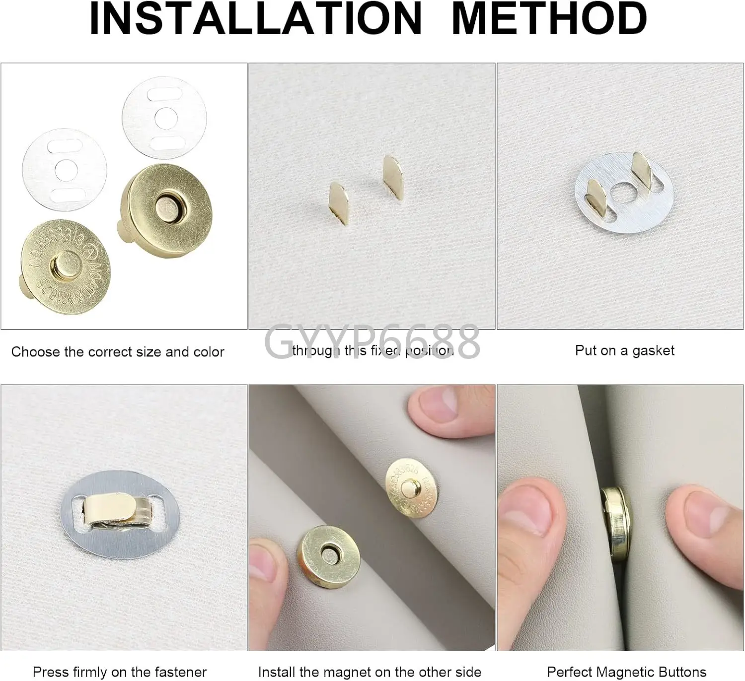 강력한 얇은 금속 원형 자석 단추, DIY 지갑 코트 핸드백 가방 스냅 패스너 걸쇠, 숨겨진 단추 액세서리, 14-18-20mm