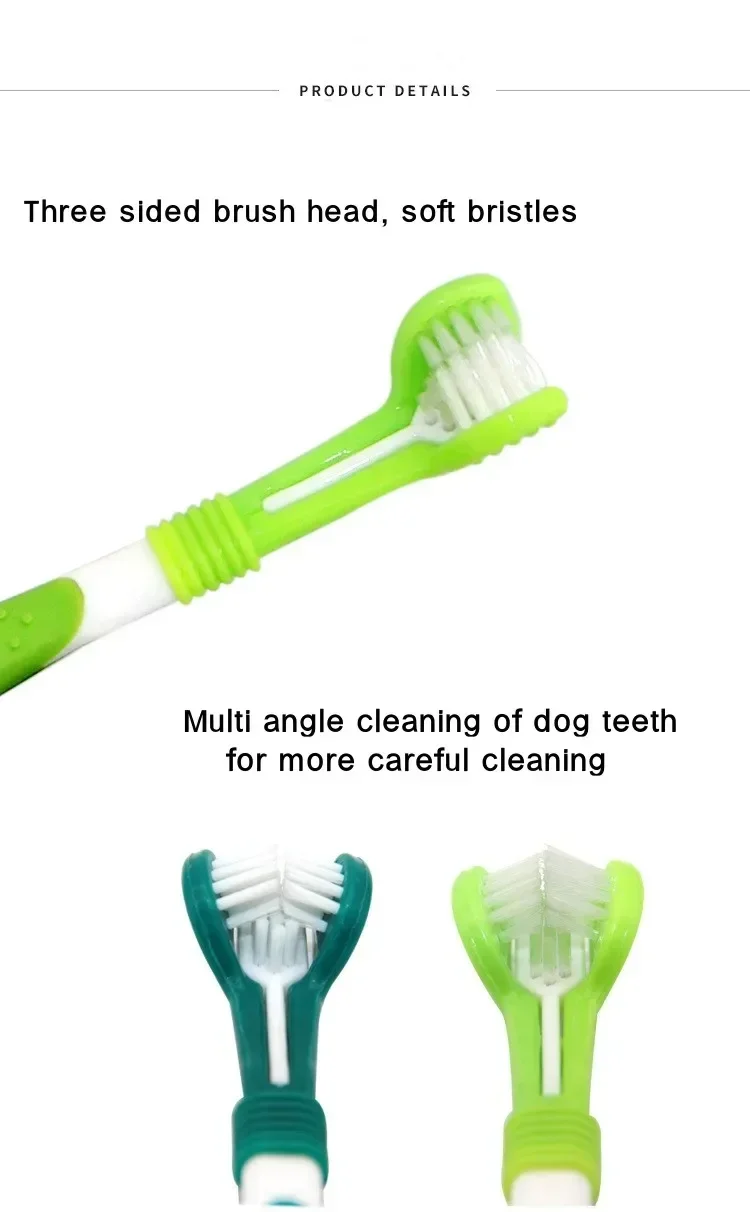 3-Sided Pet Toothbrush for Dogs & Cats – Tartar Remover — detail image 20