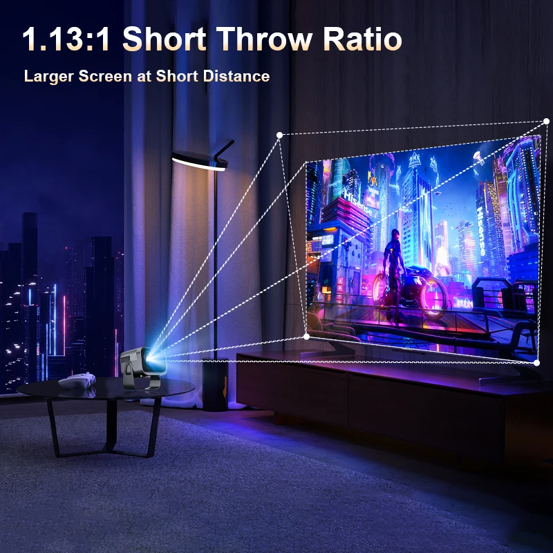 XBJ Smart Home theater projectors with WiFi 6 & BT Auto Vertical
