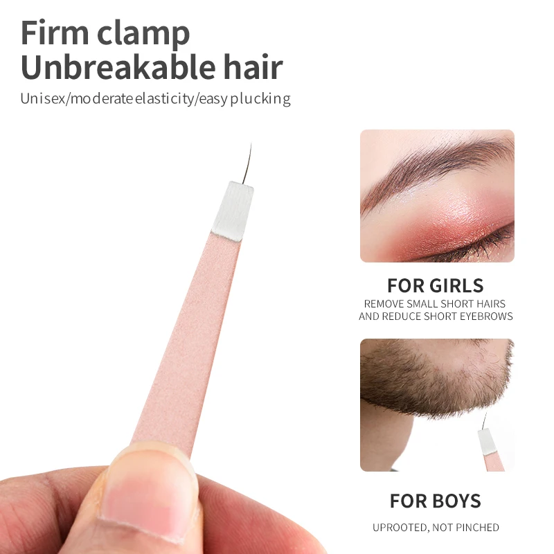 Ensemble de pinces à sourcils 4 en 1 en acier inoxydable, outil de pincettes pour maquillage de beauté, coupe de barbe et de cils