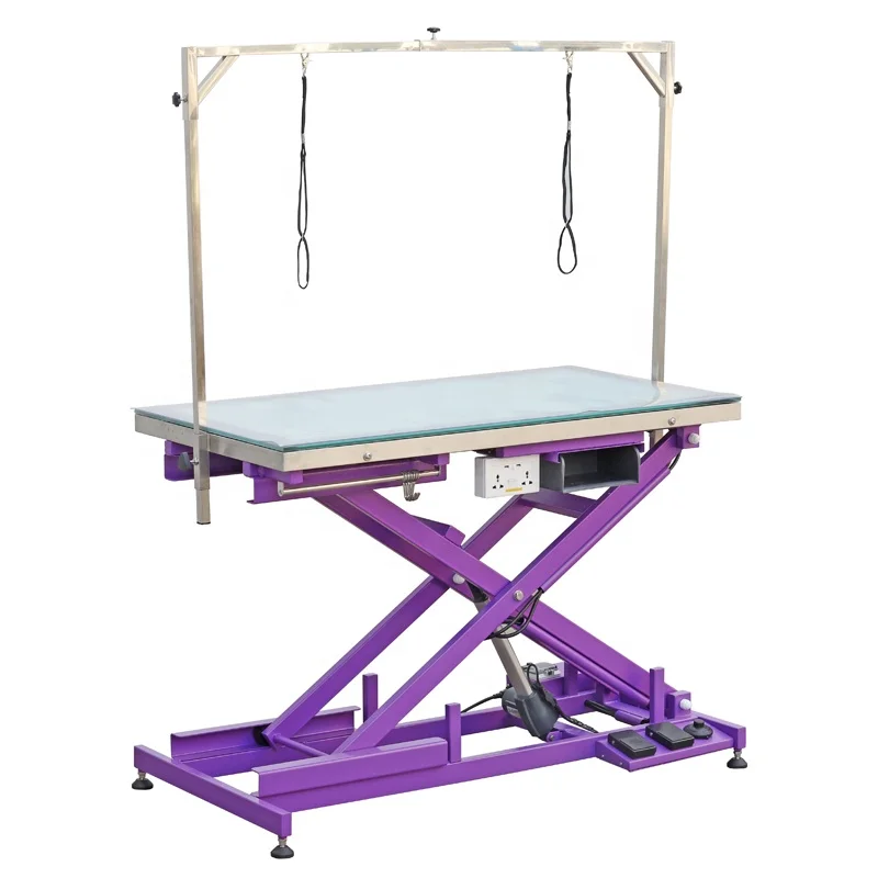 FT-829-PRO Aeolus Pet Grooming Pro Version with Tools Organizing Rail Drawer and Power Receptacles Pet Grooming Table
