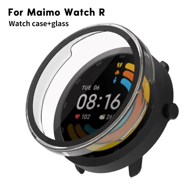 Tempered Glass Case For Maimo Watch R PC Screen Protector Shell Protective Case Full Coverage Frame Accessories For Maimo WatchR