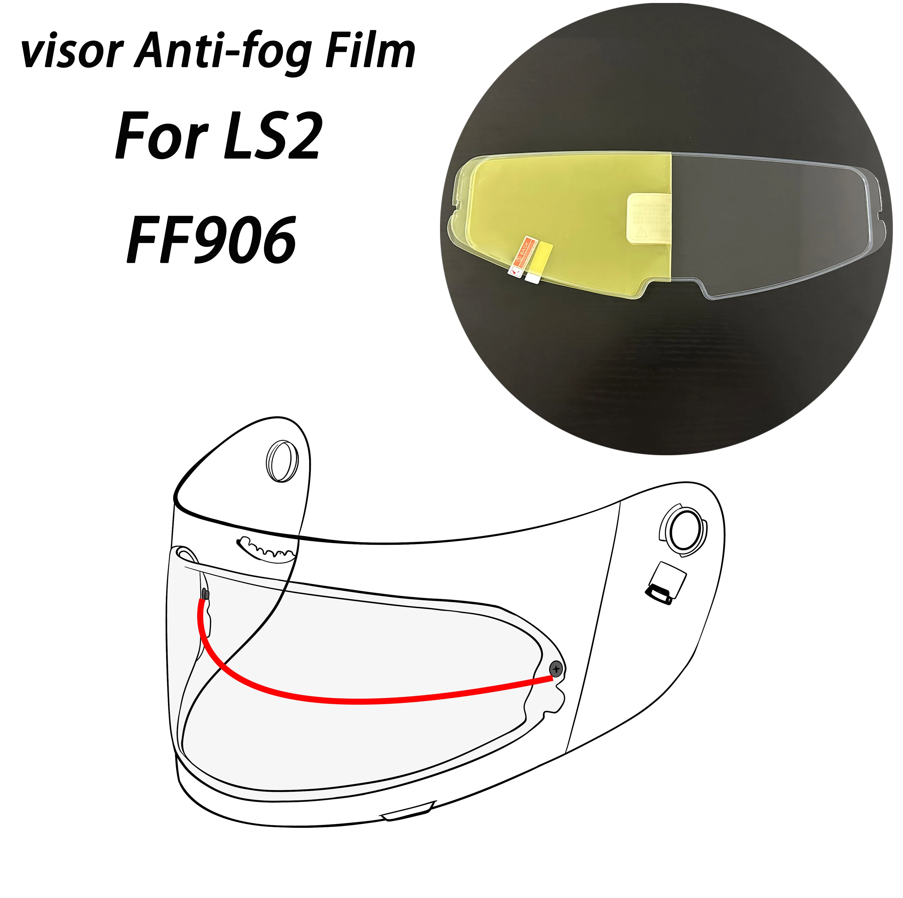 

Motorcycle Helmet Visor Insert Anti-Fog Clear For LS2 FF906 Advant
