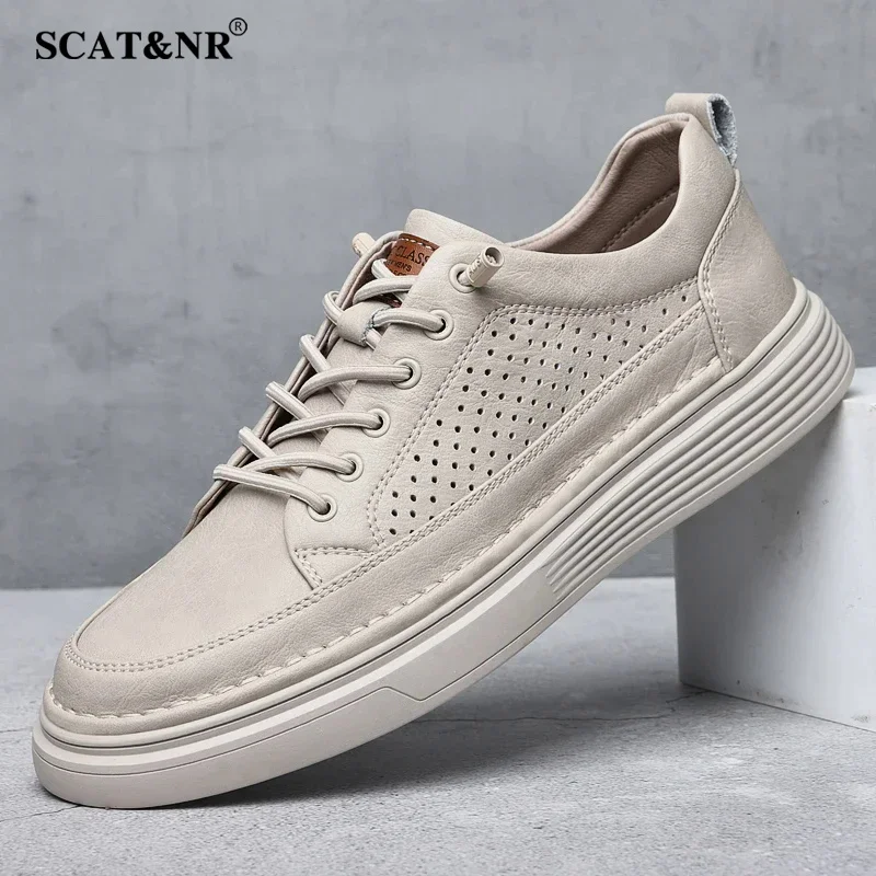 

Spring/Winter white oxford shoes MEN'S genuine leather outdoor soft sole breathable casual shoes big size: 36-47 work wedding