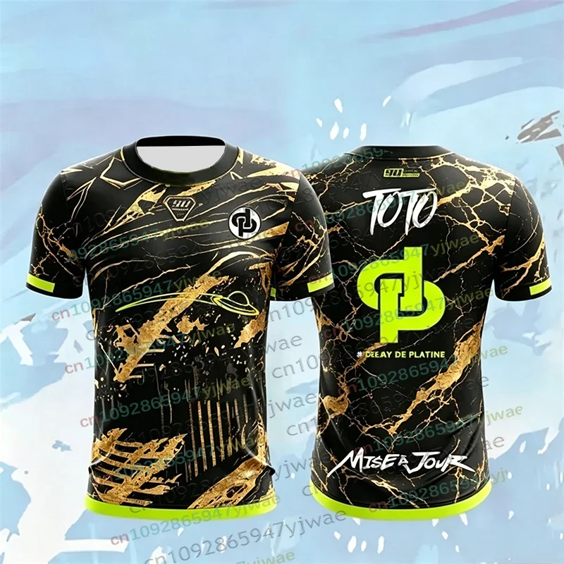 90-minute MM9 JUL Pattern Summer Unisex 3D Print Outfit Football Jersey Thirt Quick-drying Breathable Daily Wear Men's Clothing
