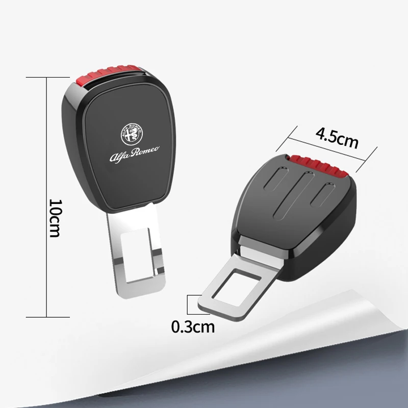 Car Stickers Car Seat Belt Clip Extender Safety Seatbelt Lock Buckle Accessories For Alfa Romeo 159 147 GT Giulietta 4C Spider G view 6