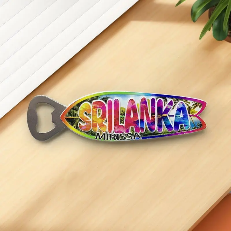 

Sri Lanka Mirisa Scenery Wine Bottle Opener Refrigerator Magnet Cultural Tourism Souvenir Home Decoration