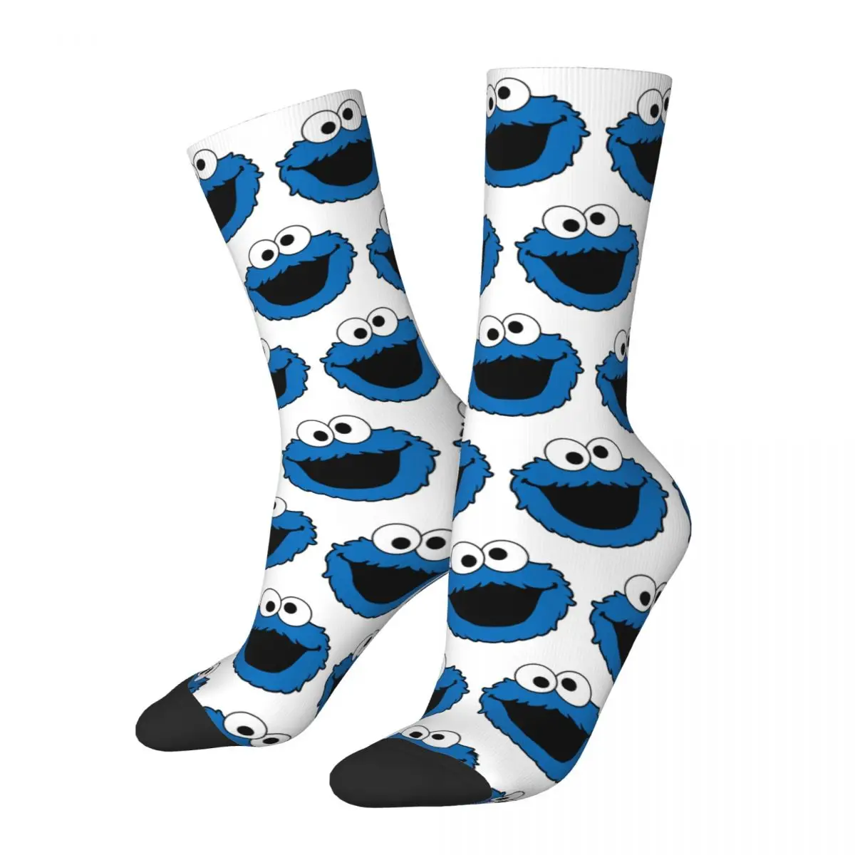 Cookie Monster Socks Harajuku High Quality Stockings All Season Long Socks Accessories for Man\'s Woman\'s Birthday Present