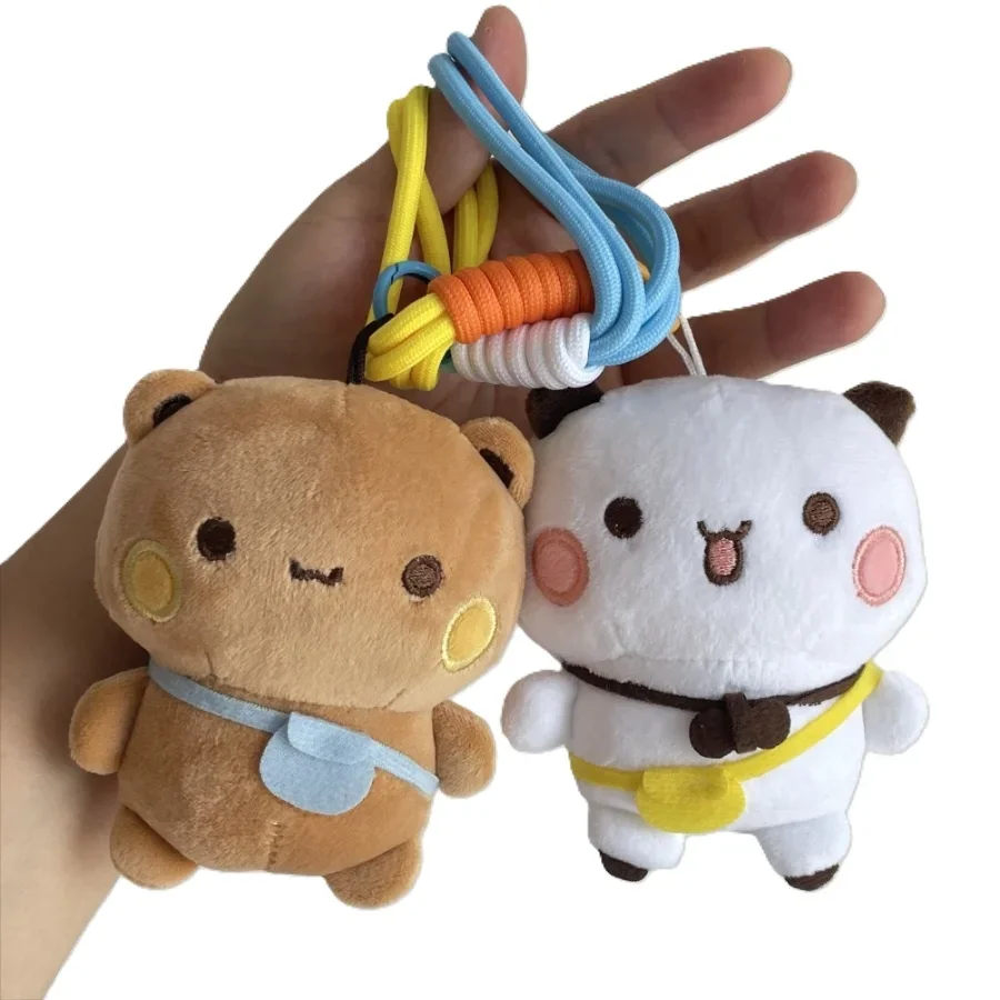 

Cute Bubu Dudu Plush Keychains Stuffed Wall Plushie Panda Kawaii Fluffy Bear Puppet Doll Soft Bag Pendant Couple Birthday Gifts