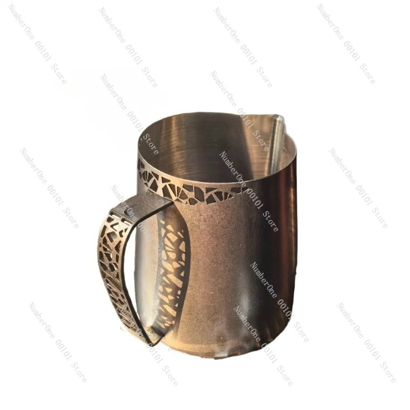 304 Stainless Steel Frothing Pitcher Hollow Out Competition Edition Milk Jug Commercial Barista Latte Art Cup Espresso Coffee