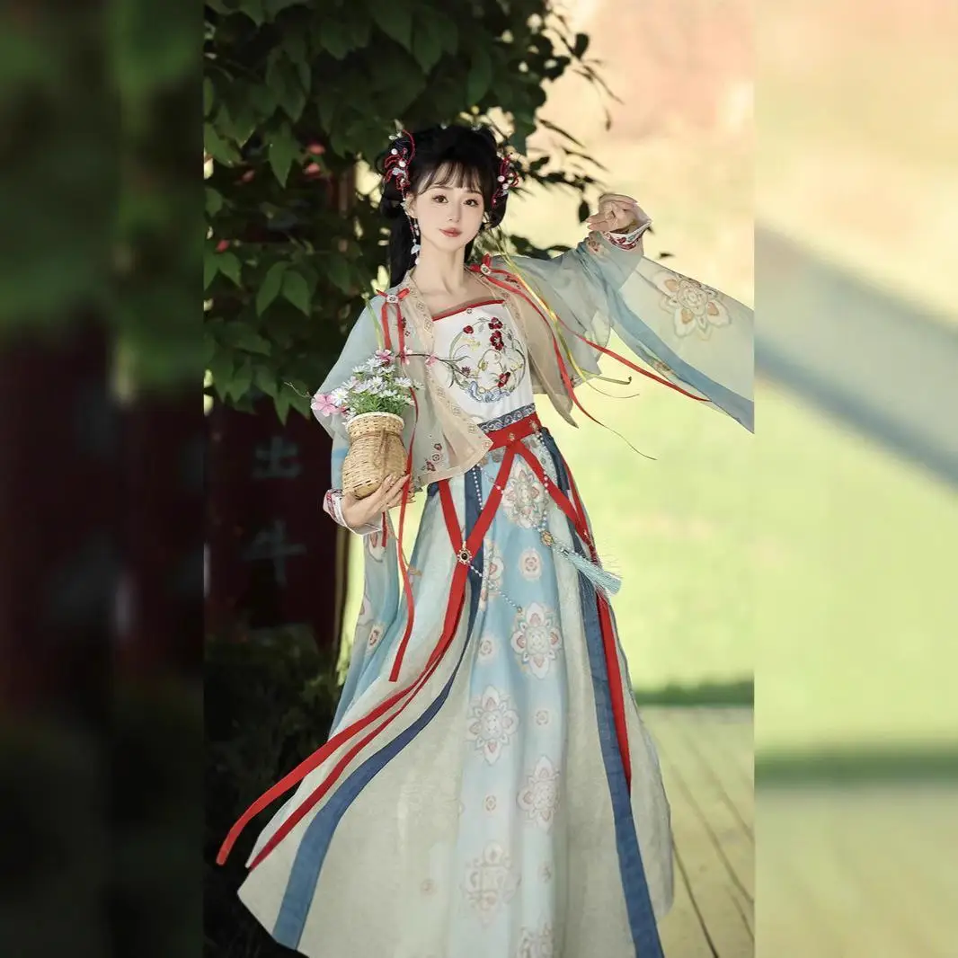 New Love Game In Eastern Fantasy Ling Miaomiao Small Fellow Hanfu Women's Clothing Ancient Costume Dance Show Piece Cos Cosplay