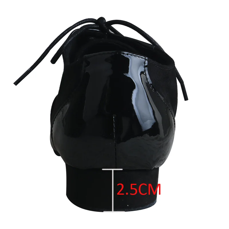 Wedopus zapato de baile de Salsa de tacón cubano personalizado para hombre suela de ante de tacón bajo zapatos de baile negros para hombre salón de baile