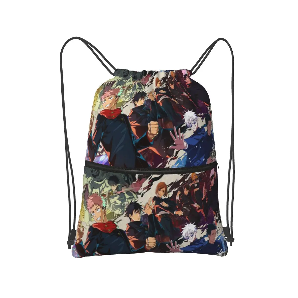 Jujutsu Kaisen Anime Satoru Yuuji Nobara Megumi Sukuna Backpacks Fashion Drawstring Bags Sports Bag Book Bags for Travel School