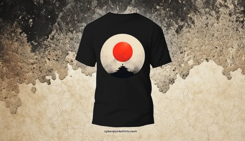 

Red Moon Japanese - Retro Anime Tee