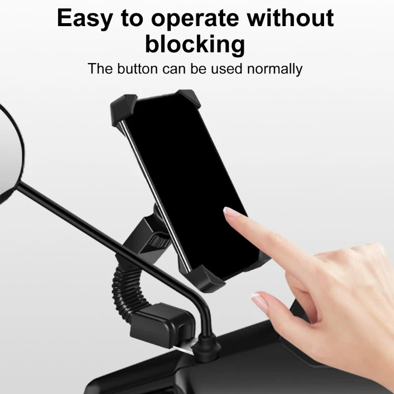 

Простая в использовании мотоциклетная подставка для телефона, вращающаяся на 360 градусов подставка для мобильного телефона, 4