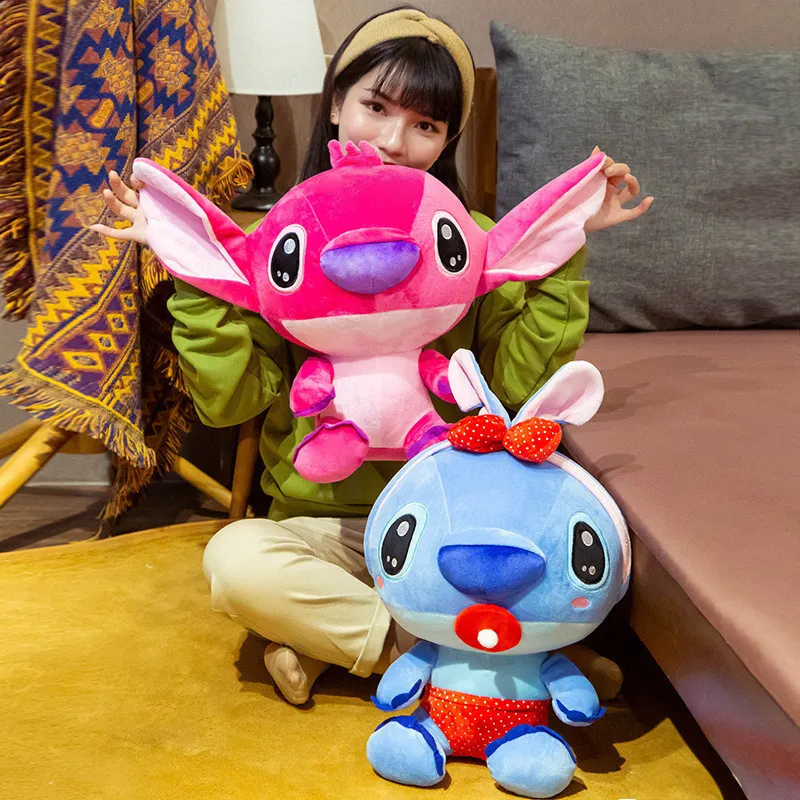 30cm Classic Stitch Plush Toy Dolls Interstellar Baby Stitch with Drooping Ears and Long Ears Angel Doll Christmas Gifts