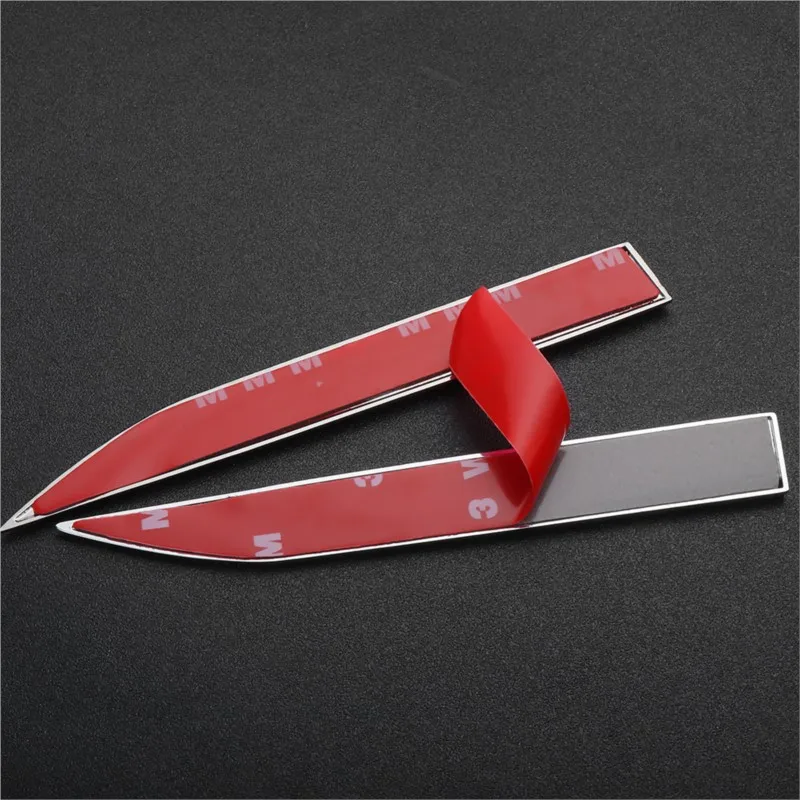 2PCS Car 3D Metal GTI GTD R Logo Side Body Fender Emblem Stickers per Volkswagen VW Tiguan Jetta Mk6 Scirocco Polo Passat B6 B8