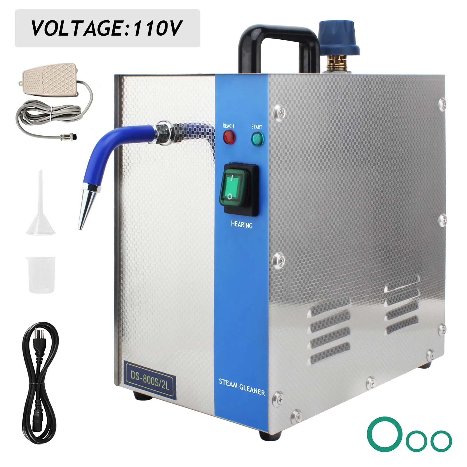 1300W sieradenstoomreiniger – 2L roestvrijstalen reinigingsmachine voor goud, zilver en edelstenen, ideaal voor goudsmeden