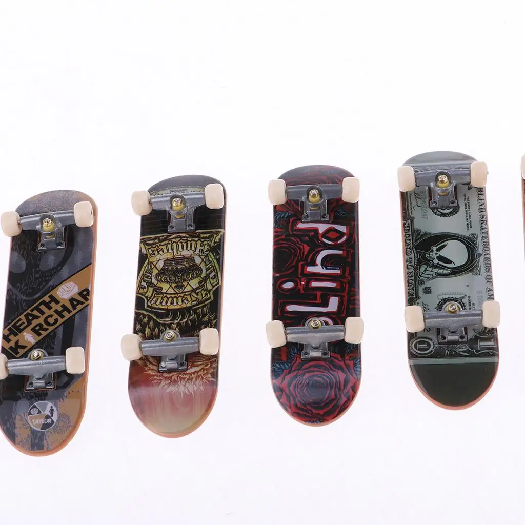 Mini Finger Skateboard Multicolor Plastic Fingerboard Toys Set for Kids Party Games and Birthday Gifts