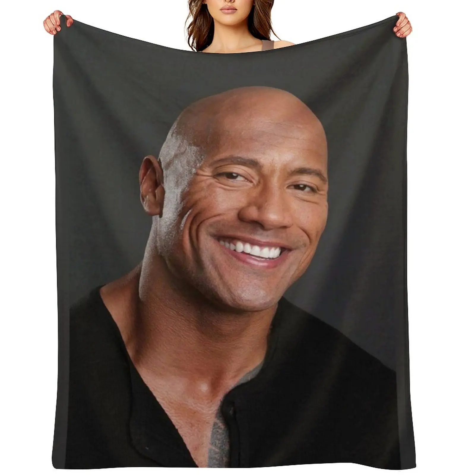 

dwayne johnson Throw Blanket Luxury Blankets For Bed Kid'S Soft Plush Plaid Blankets