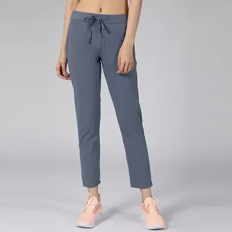 

Lemon Women On The Fly Yoga Pants Workout Running Leggings 4 Way Stretch Fabric with Side Pockets Outdoor Gym Sport Pants Tights