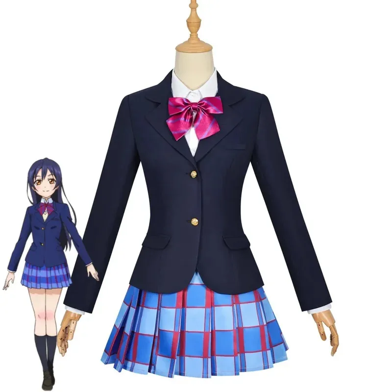 

Anime LoveLive! Idol Project Nico Yazawa Sonoda Umi Kotori Minami Cosplay Costume School Uniform Wig Woman Kawaii Suit cm;5