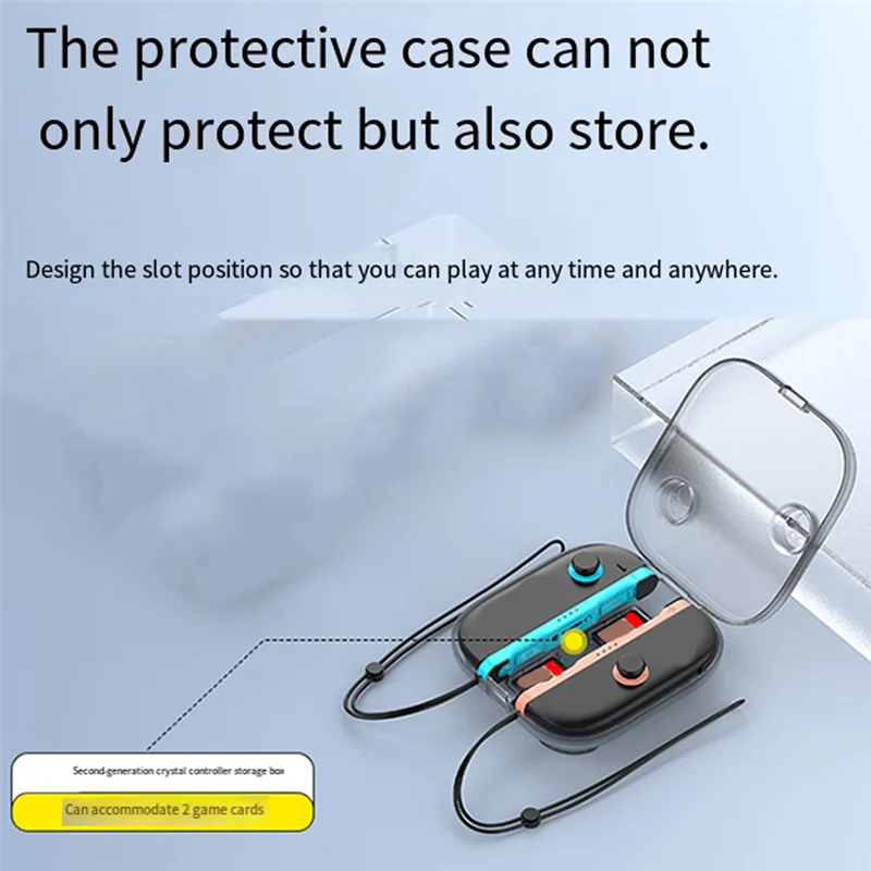 【التصغير الأخير!】حافظة واقية شفافة لجهاز نينتندو سويتش 2، غطاء تخزين شفاف لمقبض وحدة التحكم، صندوق تخزين